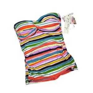 Tankini swim top with removable straps size x-small NWT